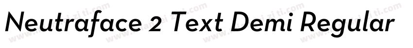 Neutraface 2 Text Demi Regular字体转换